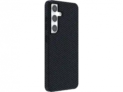 Funda - ISY ISC 3738, Samsung, Galaxy S24, Fibra de carbono, Negro