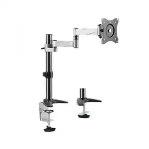Logilink Bp0076 Soporte De Mesa Para Pantalla Plana 68,6 Cm (27") Abrazadera/atornillado Negro, Acero Inoxidable