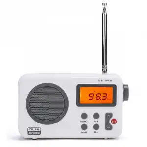 Nk NK-AB1904 Radio Portátil FM/AM Vintage Blanca