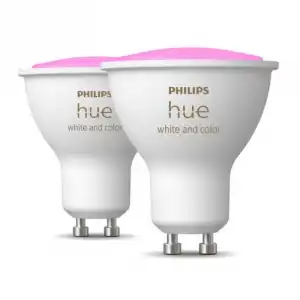 Philips Hue White and Color Ambiance Pack 2 Bombillas LED Inteligentes GU10 4.3W RGB