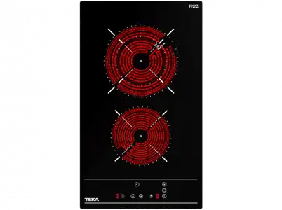 Placa modular - Teka TBC 32010 TTC, Vitrocerámica, 2 zonas, Zona grande 18 cm, 30 Negro