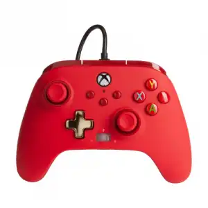 Power A Mando con Cable Rojo para Xbox Series X / S / Xbox One / PC