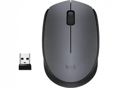 Ratón Inalámbrico - Logitech M170, 1000ppp, Ambidiestro, Gris