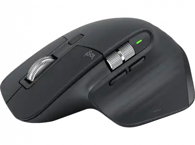 Ratón - Logitech MX Master 3S, Inalámbrico, 8000 ppp, Botones personalizables, Carga rápida, Negro