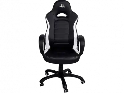 Silla gaming - Nacon PS4 CH-350ESS, Ajustable, 5 ruedas, Licencia de Sony, Reposabrazos, Negro