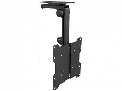 Soporte TV - Fonestar STV-667N, 17" 37", Abatible 90º, Negro