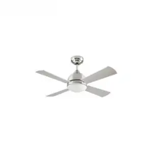 Ventilador De Techo Borneo Niquel Aspas Reversibles 106.6cm Motor Ac Leds-c4 Ve-0006-sat Niquel 220-240v Ac