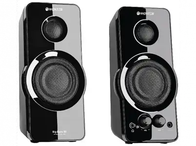 Altavoces para PC - Woxter Big Bass 95, 20 W, 2.0 canales, Negro