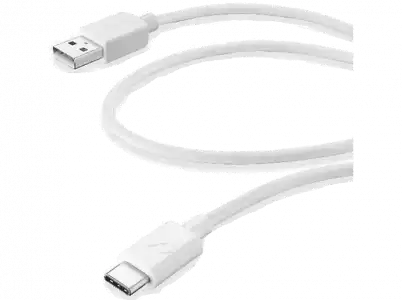 Cable USB - CellularLine Vivanco USBDATA06USBCW, 0.3m, A C, Macho, Blanco