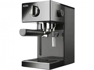 Cafetera express - Solac CE4502 Squissita Easy Graphite, 20 bar, 1050W, 1.5L, 2 tazas, Double Cream, Negro