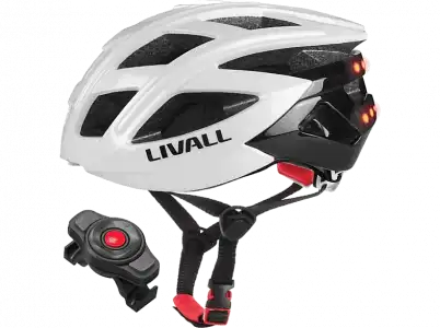 Casco - Livall BH60SE Smart, Navegación por voz, Walkie Talkie, Blanco