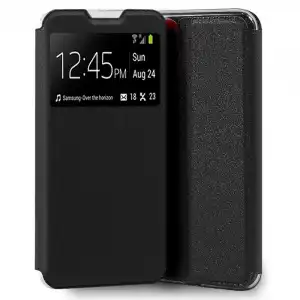 Cool Funda Flip Cover Liso Negro para Samsung A035 Galaxy A03