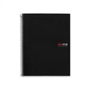 Cuaderno A4 Miquelrius negro cuadrícula