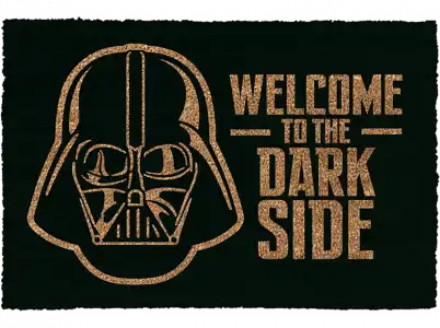 Felpudo - Sherwood Star Wars: Welcome to the Dark Side, 60 x 40 1.5 cm, Asa de plástico, Fibra coco