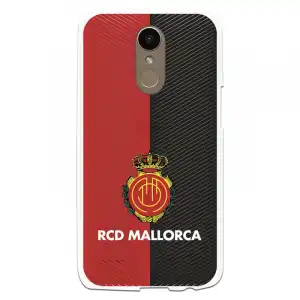 Funda Para Lg K10 2017 Del Mallorca Rcd Mallorca Diagonales Transparente - Licencia Oficial Rcd Mallorca