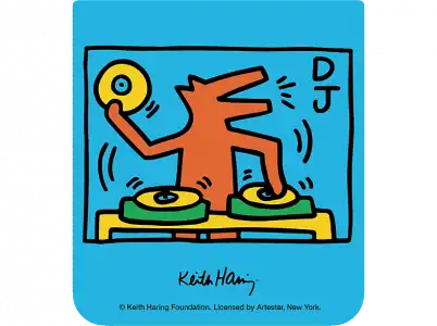 Funda - Samsung Keith Haring Flipsuit Card People, Para Galaxy Z Flip5, Azul