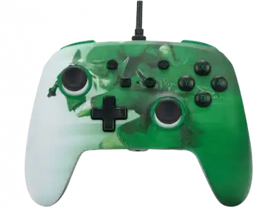 Mando - Power A Enhanced Wired Controller Heroic Link Zelda, Para Nintendo Switch, USB-C, Verde