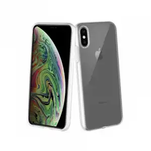 Muvit Funda Recycletek Transparente Antibacteriana para iPhone X/XS