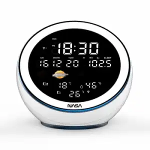 Nasa - Estación Meteorológica - Altavoz Bluetooth Wsp1500 Blanco - Viene Con Adaptador De Ca