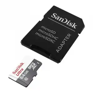 SanDisk Ultra MicroSDHC 64GB Clase 10 80 MB/s UHS-I + Adaptador SD