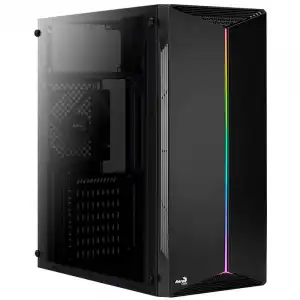 Aerocool Split USB 3.0 RGB con Ventana Negra