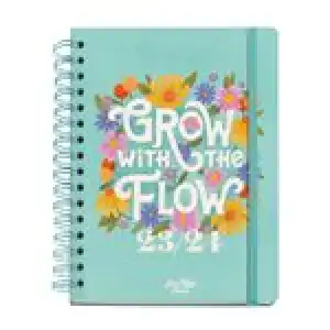 Agenda escolar 2023/2024 Miquelrius Plus semana vista Miller Grow With The Flow Turquesa