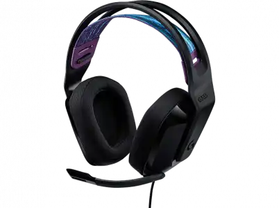 Auriculares gaming - Logitech G335, De diadema, Con cable, Micrófono integrado, PS/PC/Xbox/Nintendo Switch, Jack 3.5mm, Negro