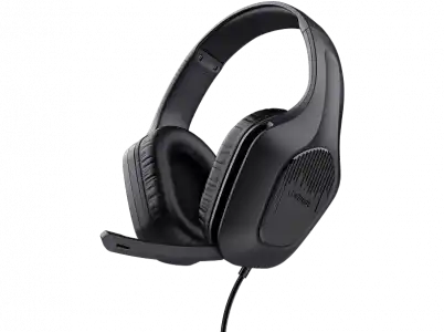 Auriculares gaming - Trust GXT 415 Zirox, Con Cable, Circumaurales, Booster Black