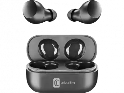 Auriculares True Wireless - CellularLine BTWINKTWSK, Wireless, De botón, BT, Negro + Estuche de carga