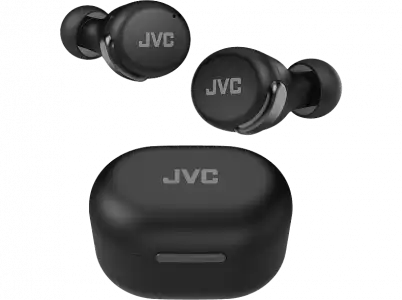 Auriculares True Wireless - JVC HAA30TBU, De botón, Bluetooth 5.2, ANC, IPX4, Negro + Estuche de carga