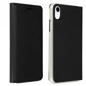 Avizar Funda Flip Book Negra para iPhone XR