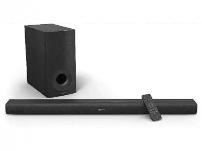 Barra de sonido - Denon DHT-S316, Subwoofer inalámbrico, Bluetooth, Dolby Digital, DTS, HDMI, Negro