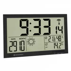 Bresser MyTime Jumbo LCD Estación Meteorológica de Pared Negro