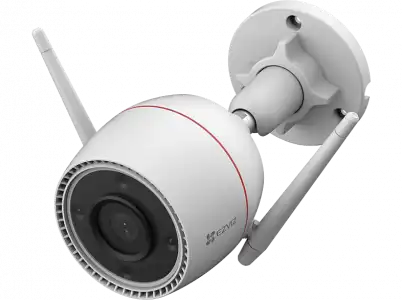 Cámara de vigilancia IP - Ezviz H3C 2K, IA, Visión nocturna en color, Blanco
