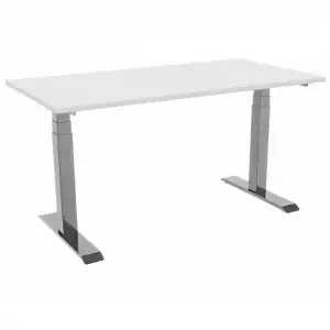 Celexon ProFfesional eAdjust-58123 Escritorio Eléctrico Elevable Regulable 175x75cm Blanco/Gris