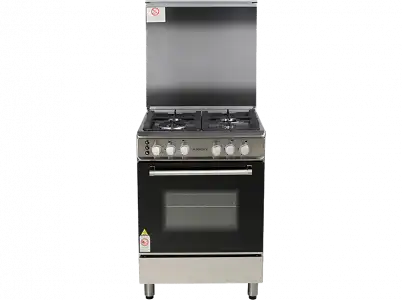 Cocina - Jocel JFG4I007339, 4 zonas, 80 l, Gas butano, 60 cm, Inox