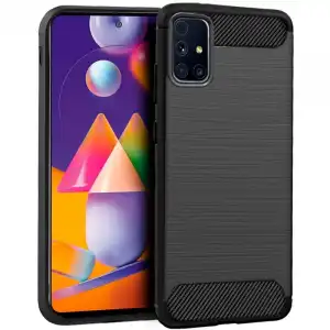 Cool Funda Carbón Negro para Samsung Galaxy M31s