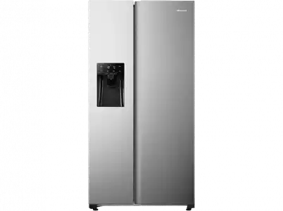 Frigorífico americano - Hisense RS650N4AC2, Total No Frost, 179.1 cm, 500 l, Inverter, Multi Airflow, Inox