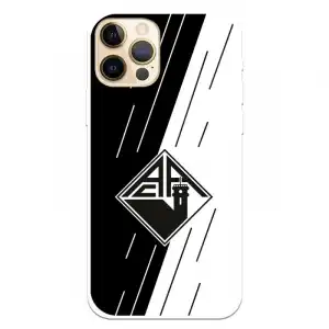Funda Para Iphone 12 Del Académica De Coimbra Escudo Bicolor - Licencia Oficial Académica De Coimbra