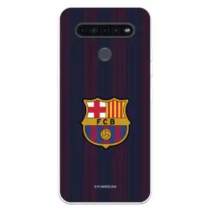 Funda Para Lg K41s Del Barcelona Rayas Blaugrana - Licencia Oficial Fc Barcelona
