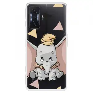 Funda Para Xiaomi Poco F4 Gt Oficial De Disney Dumbo Silueta Transparente - Dumbo