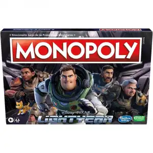 Hasbro Original Monopoly Lightyear de Disney y Pixar Juego de Mesa