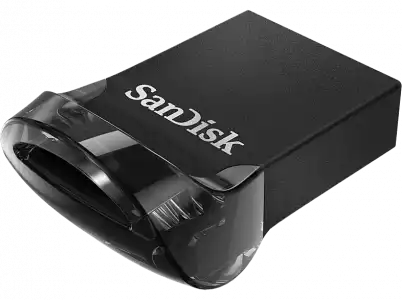 Memoria USB 128 GB - SanDisk Ultra Fit, 3.1, Hasta 130 MB/s, SecureAccess®, Compatible 2.0, Negro