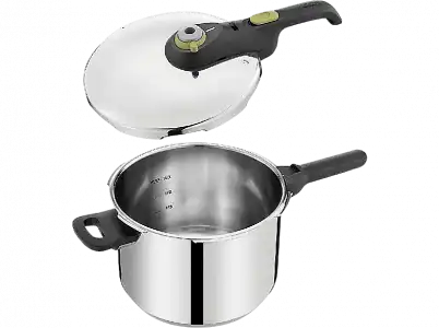 Olla express - Tefal Secure 5 NEO, 6 l, Acero inoxidable, Sistema de apertura y cierre, Inox