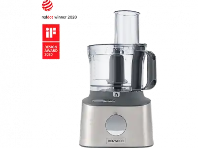 Procesador de alimentos - Kenwood Multipro Compact + FDM313SS, 800 W, 1.2 l, 2 Velocidades, Plata