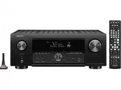 Receptor AV - Denon AVC-X4700H, 200 W, 8K UHD vía HDMI, DTS, Dolby Atmos, IMAX Enhanced, Negro