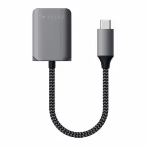 Adaptador Usb-c A Usb-c Jack 3,5 Mm Carga Audio Satechi Plateado