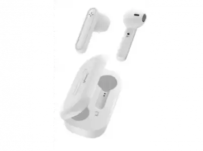 Auriculares True Wireless - Ploos PLBTTWSCAPW, Wireless, Bluetooth 5.0, Blanco