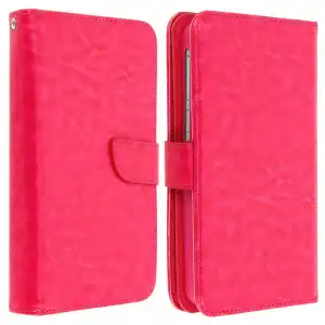 Avizar Funda Billetera Fucsia para Smartphones 5.5" a 6"