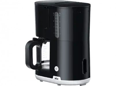 Cafetera de goteo - Braun KF1100BK, Potencia 1000 W, 15 Tazas, Apagado automático, Negro